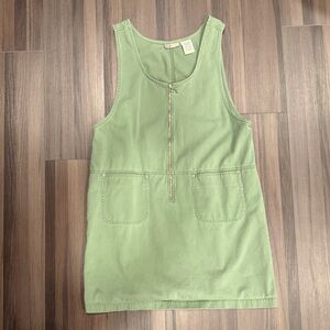 Faded Glory Green Zip Up Dress